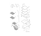 Frigidaire DFHS2313MFDA shelves diagram