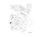 Frigidaire DFHS2313MFDA ice container diagram