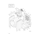 Kenmore 41781122311 cabinet/drum diagram