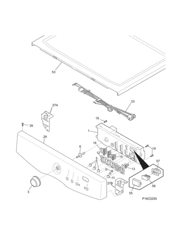 Controls/top panel