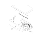 Frigidaire FFQE5100PW1 controls/top panel diagram