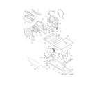 Crosley CLCE600RW0 motor/blower/belt diagram