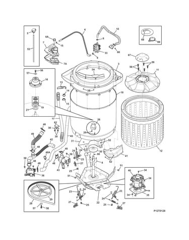Motor/tub
