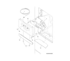 Frigidaire FFHB2740PS7A control & ice dispenser diagram