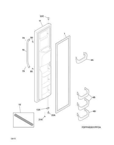 Freezer door