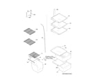 Frigidaire FFHS2611PFDA shelves diagram