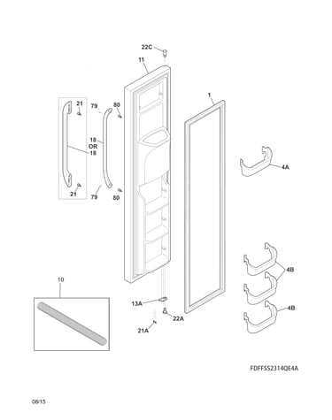 Freezer door