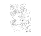Frigidaire FFLG4033QT0 motor/blower/belt diagram
