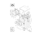 Frigidaire FTF2140FE1 cabinet/top diagram