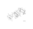 Frigidaire FFES3025PBD door diagram