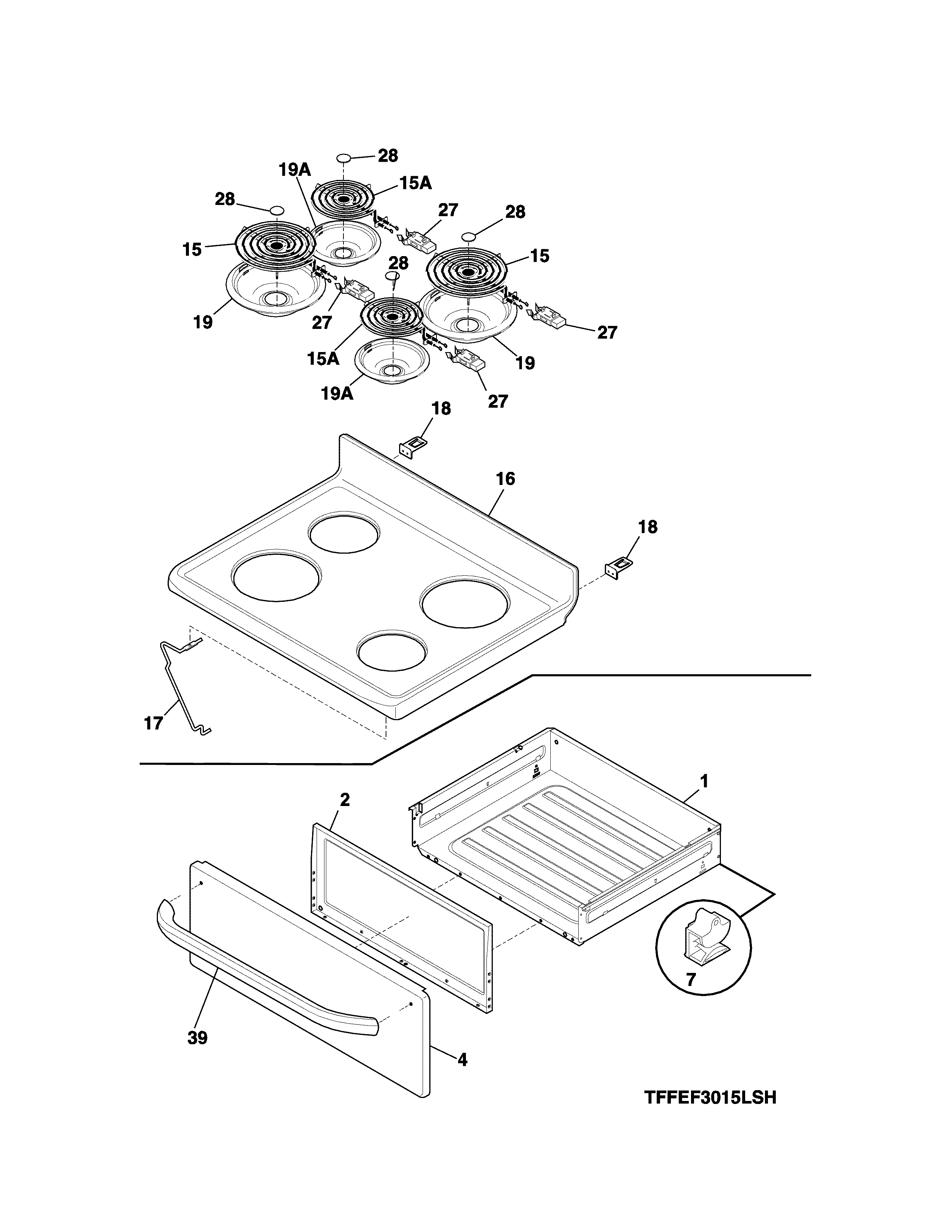 Top/drawer
