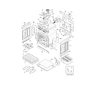 Frigidaire FFED3025PSC body diagram