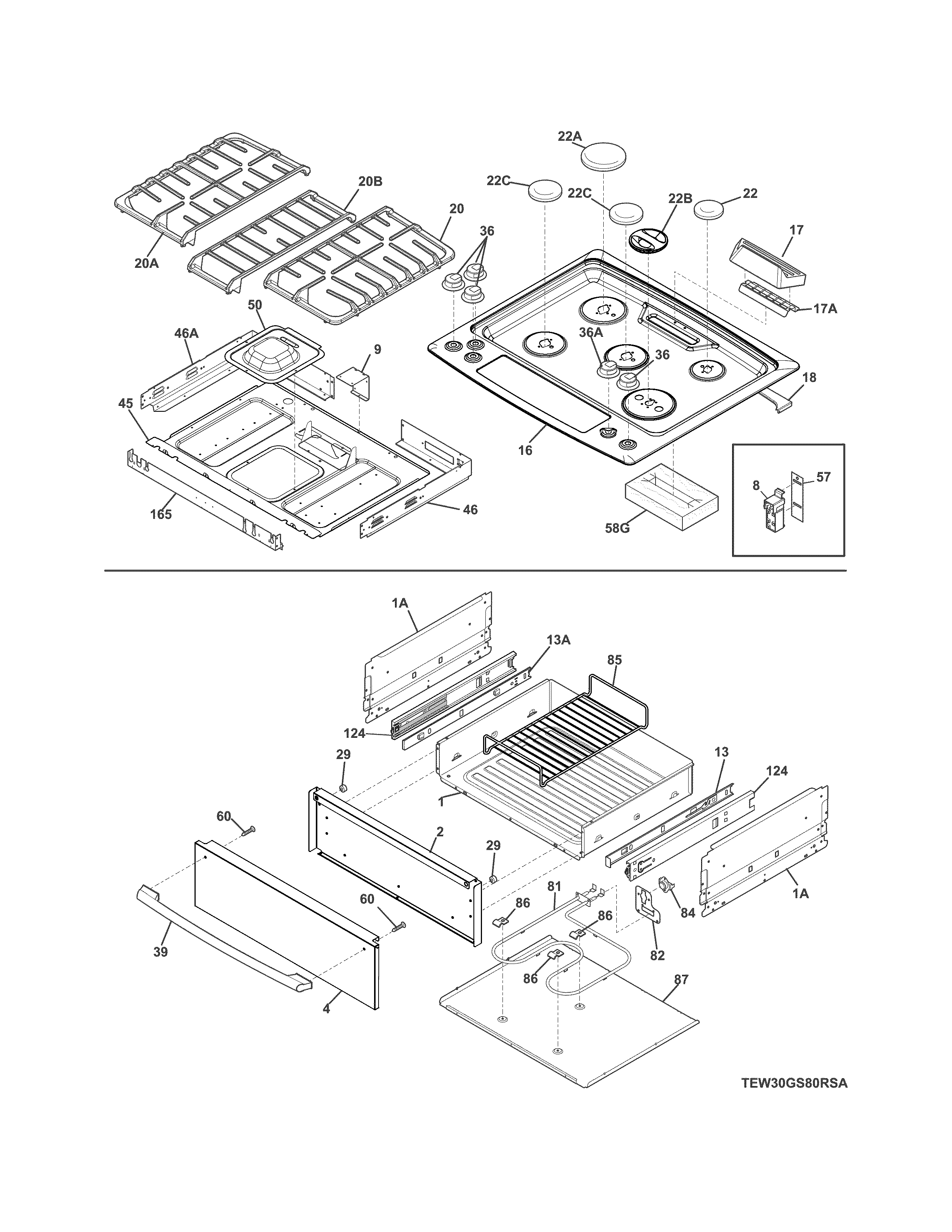 Top/drawer