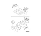 Frigidaire FFGF3015LWF top/drawer diagram