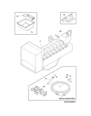 Freezer ice maker