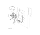 Frigidaire FPBS2777RF2 controls & ice dispenser diagram