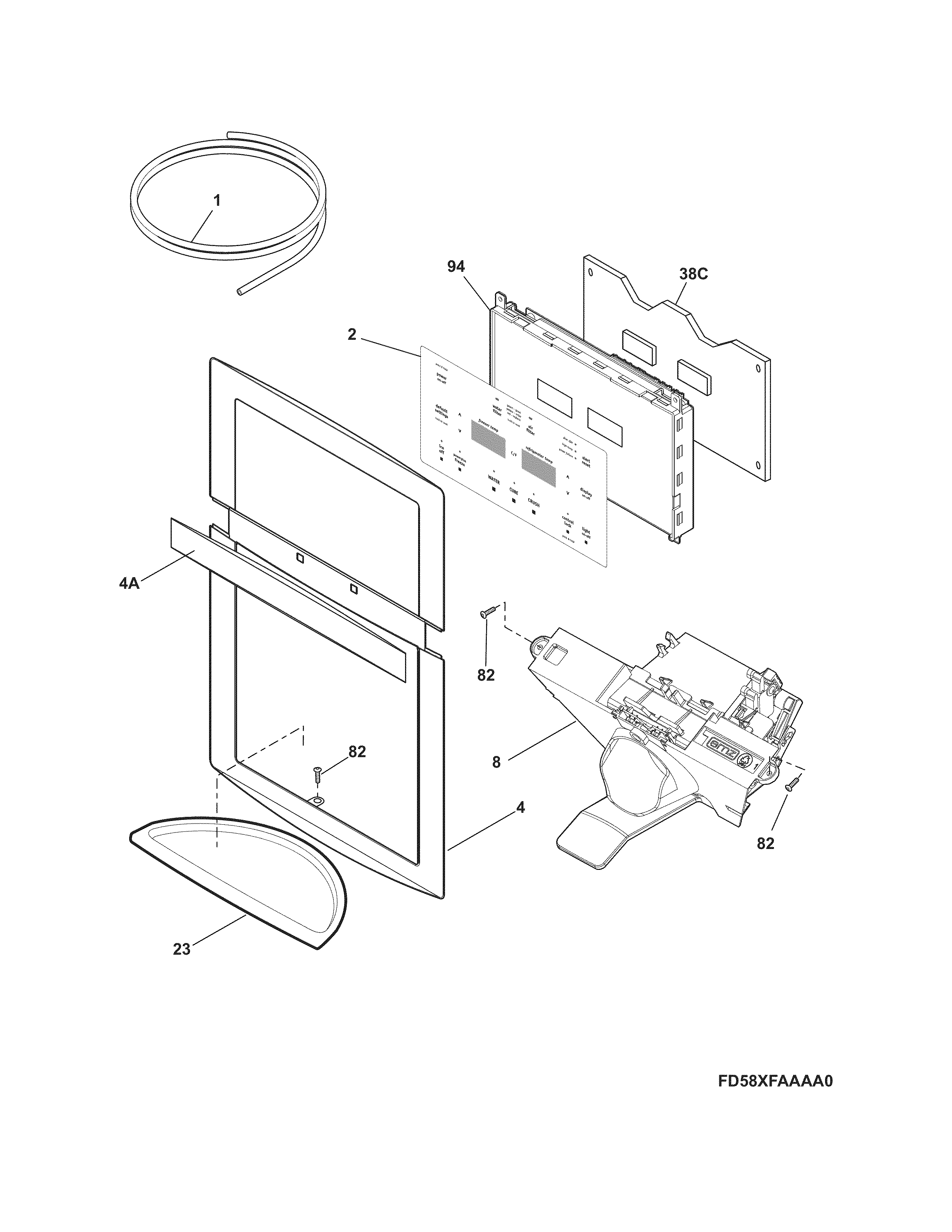 CONTROLS & ICE DISPENSER