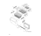 Electrolux E23BC68JPSCA freezer drawer, baskets diagram