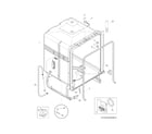 Frigidaire FGID2466QW1A tub diagram