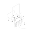 Frigidaire FFBD2411NB7B frame diagram
