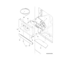 Frigidaire FFHB2740PP9A controls & ice dispenser diagram