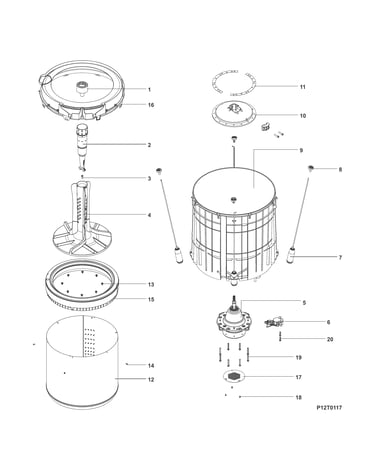 Motor/tub