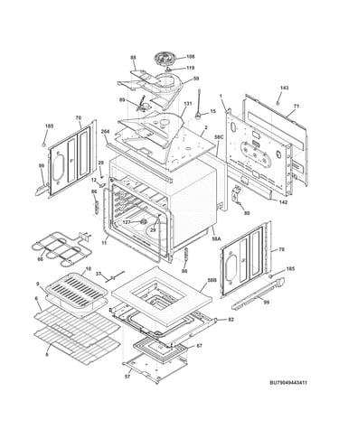 Upper oven
