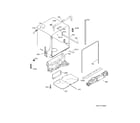 Frigidaire FGCD2456QF0A tub & frame diagram