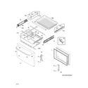 Frigidaire FFHB2740PSBA freezer drawer, baskets diagram