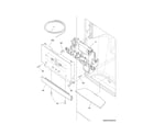 Kenmore 25370349419 controls & ice dispenser diagram