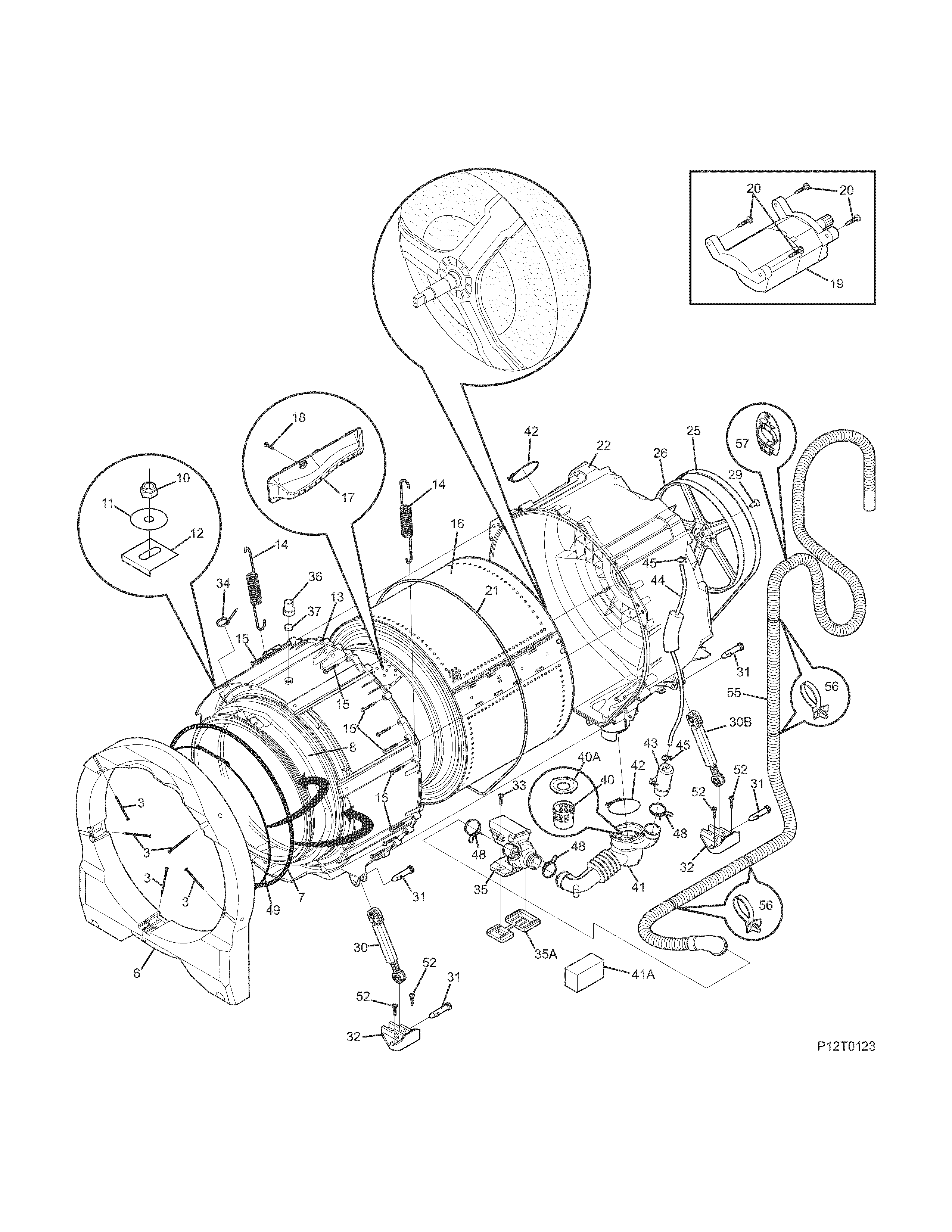 Motor/tub
