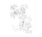 Kenmore 41761712510 motor/blower/belt diagram