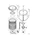 Kenmore 41761712510 motor/tub diagram