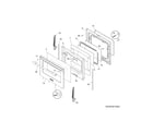 Frigidaire FPGF3077QFA door diagram