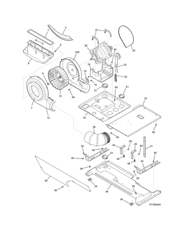 Motor/blower/belt