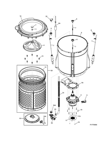Motor/tub