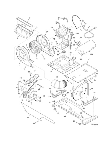 Motor/blower/belt