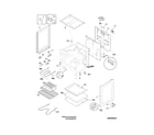 Frigidaire CFEF3012PWC body diagram