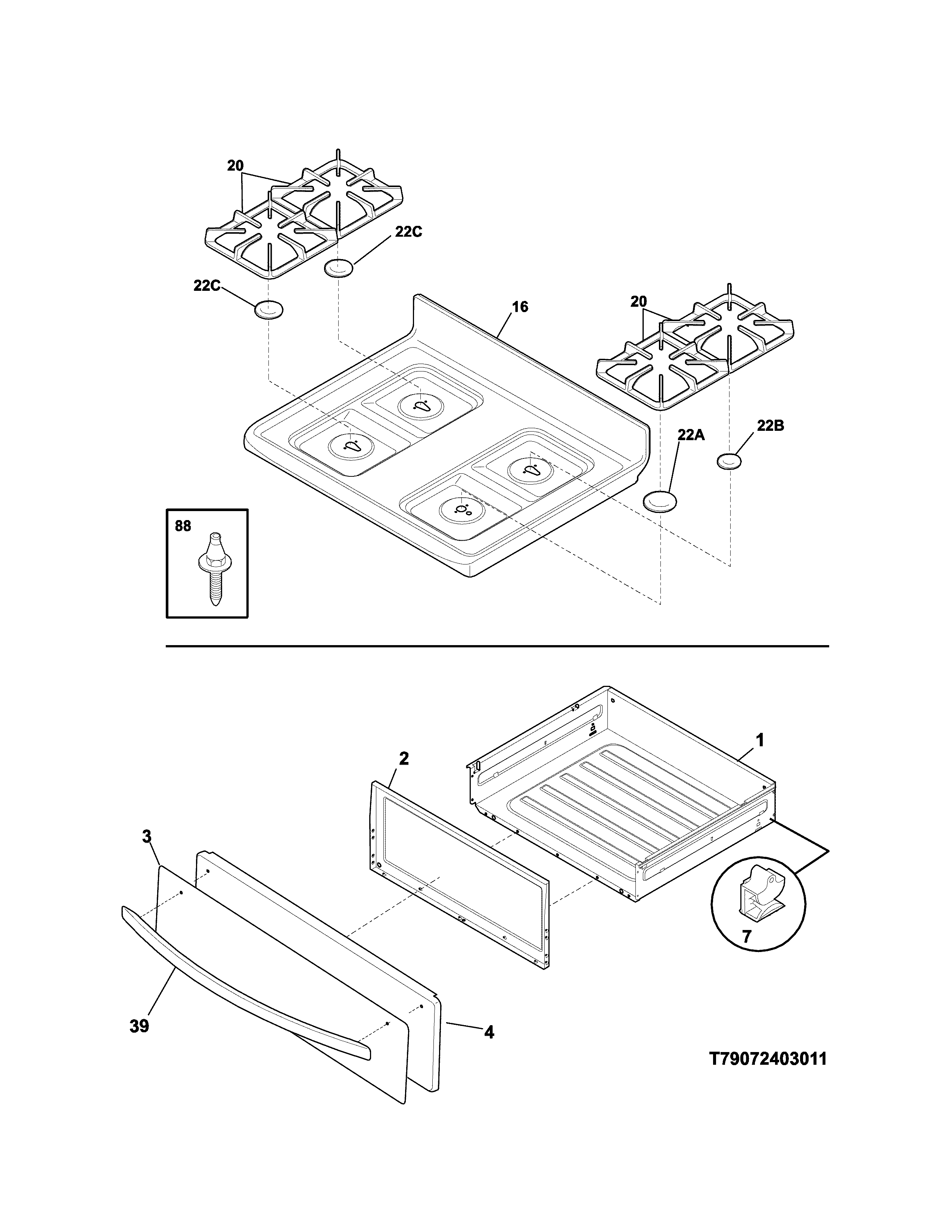 Top/drawer
