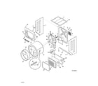 Kenmore 41771712510 upper cabinet/drum heater diagram
