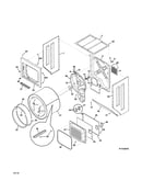 Upper cabinet/drum heater
