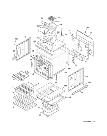 Upper oven