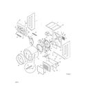 Kenmore 41761722510 upper cabinet/drum heater diagram