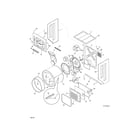 Kenmore 41761722510 upper cabinet/drum heater diagram