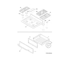 Crosley CRG3485QSC top/drawer diagram