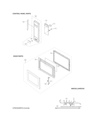 Control panel,door,miscellaneous