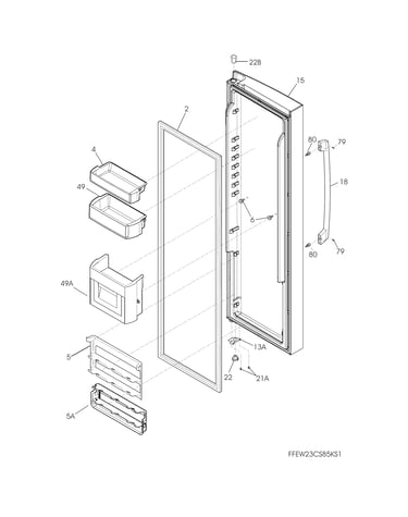 Refrigerator door