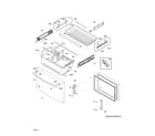 Frigidaire FDBC2250SS0 freezer drawer, baskets diagram