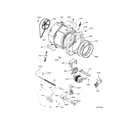 Kenmore 41741912511 motor/tub diagram