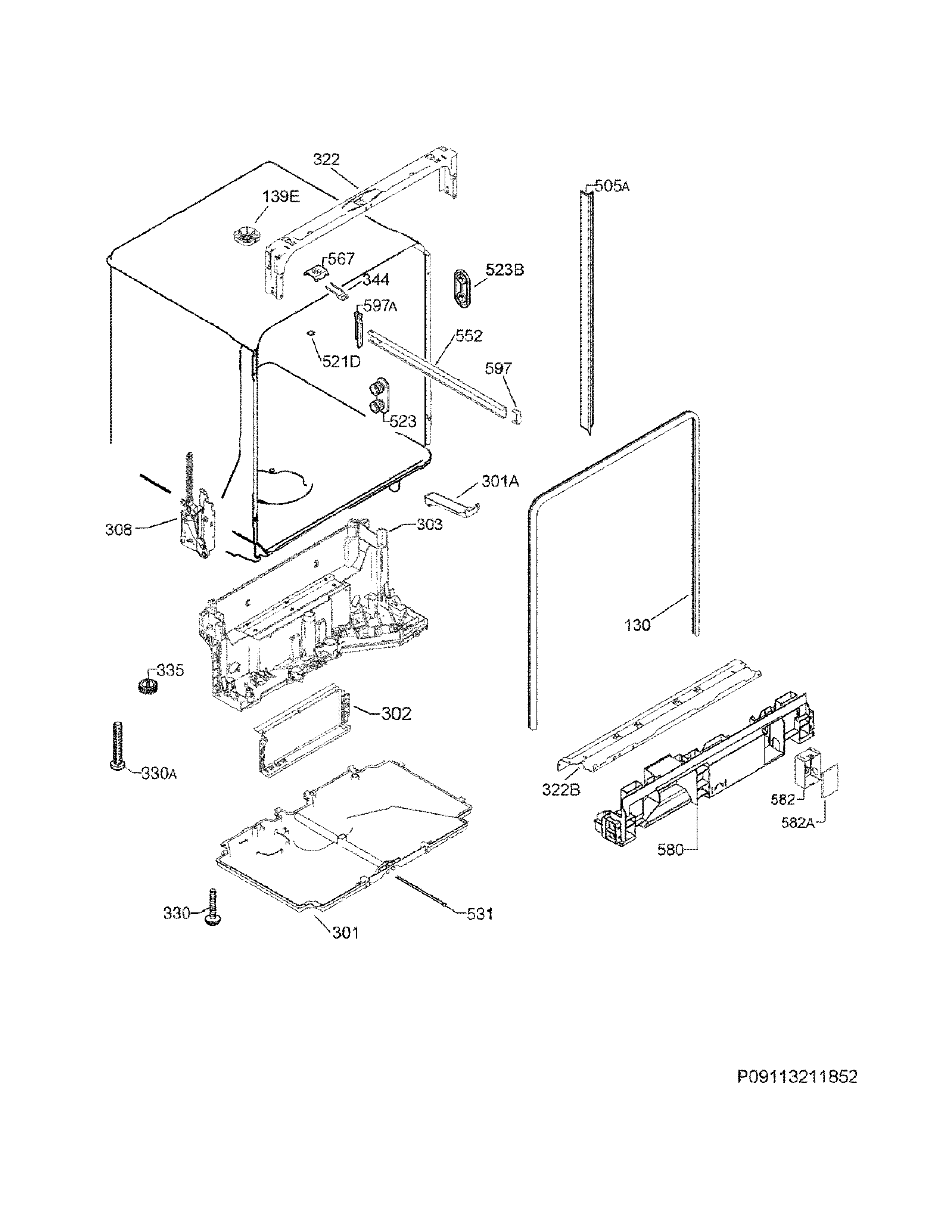 Tub & frame